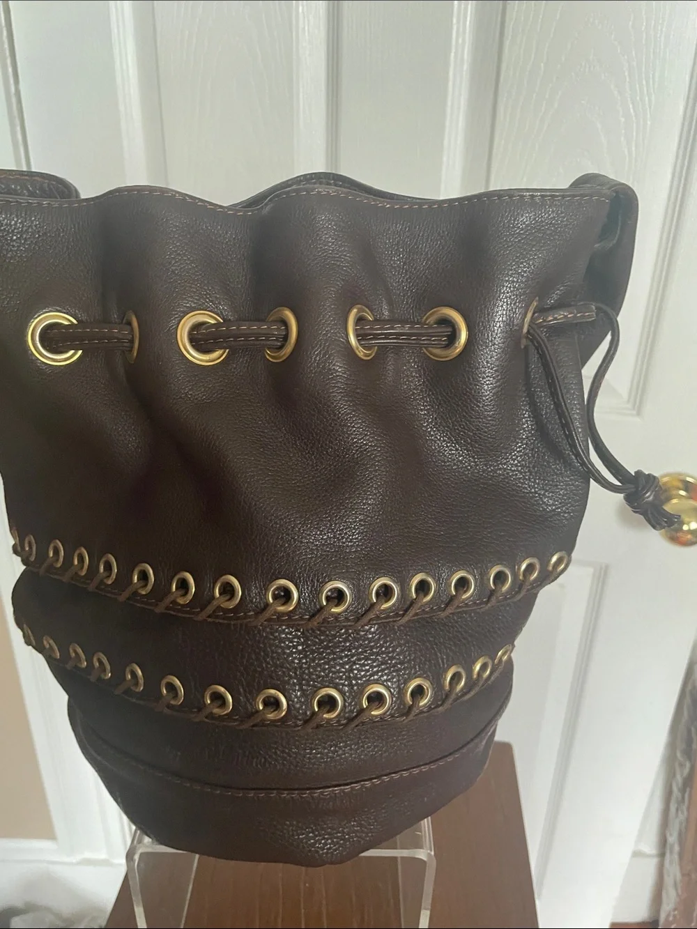 A Valentino Black Interior  Brown leather
